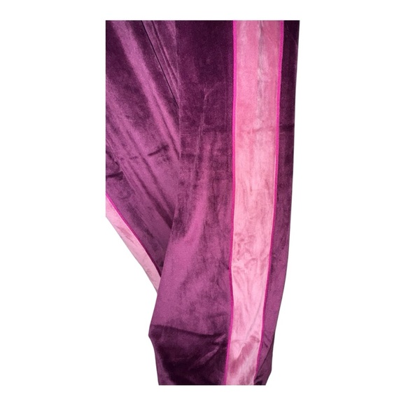 Juicy Couture Size Large NWOT Drawstring Burgundy and Light Pink PJ Pants - Picture 6 of 8